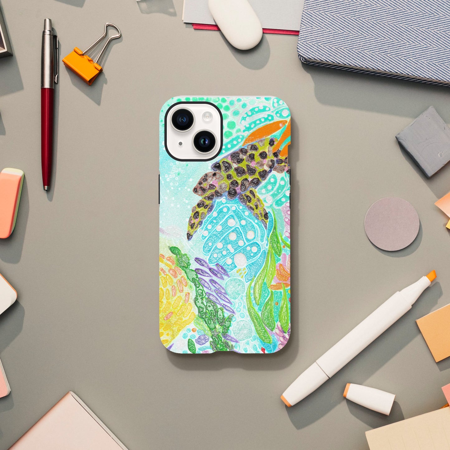 Phone Case  - Reef Turtle Original Artwork