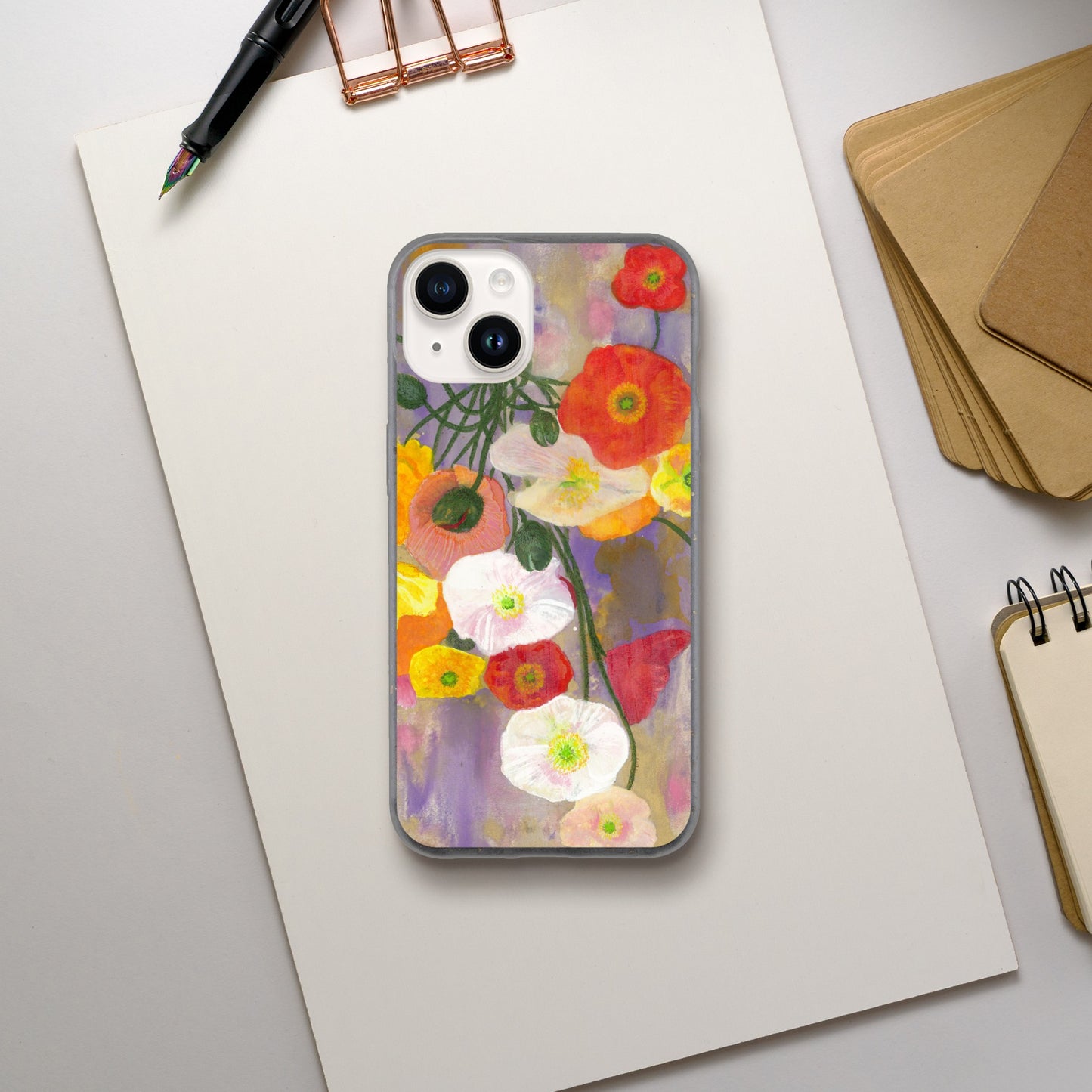 Bio Phone Case - Happy Poppies