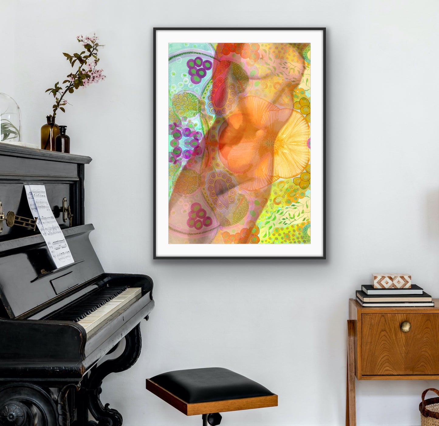 Wall Art Print - Nude - Art Nuveau - Fertility Queen