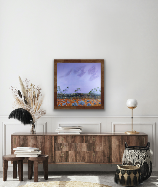 Printable wall art download, Landscape - Dusk on Saltbush