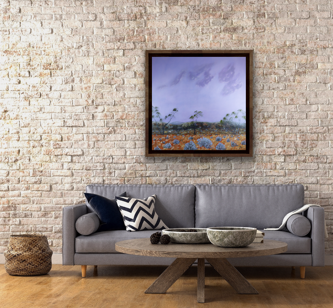 Printable wall art download, Landscape - Dusk on Saltbush