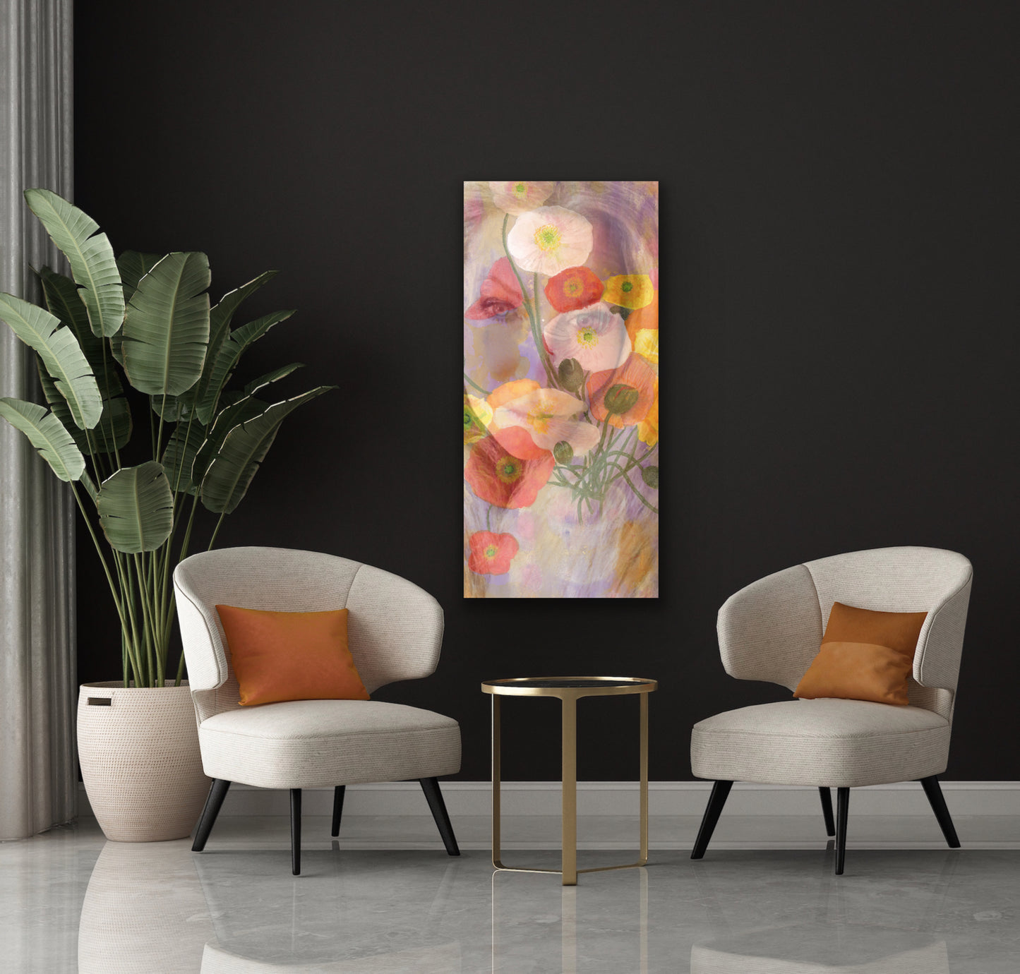 Wall Art Print - Abstract - Tall Poppy Two