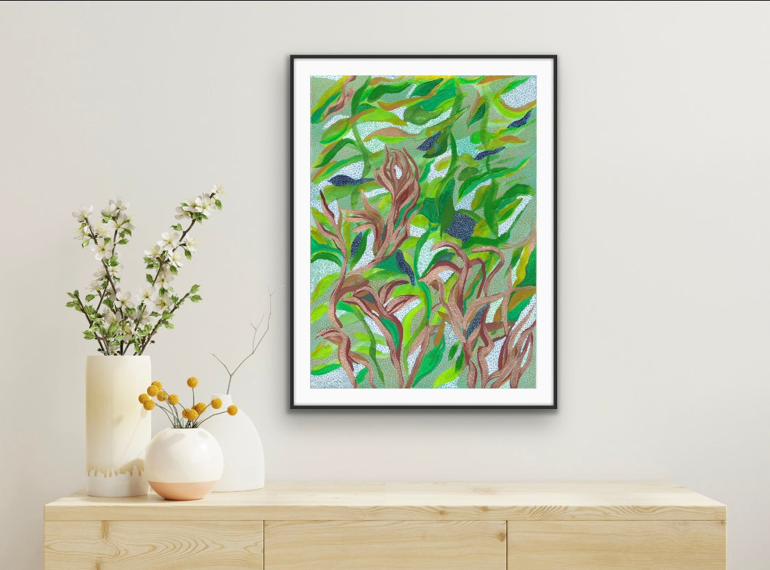 Printable wall art, Abstract - Sea Forest