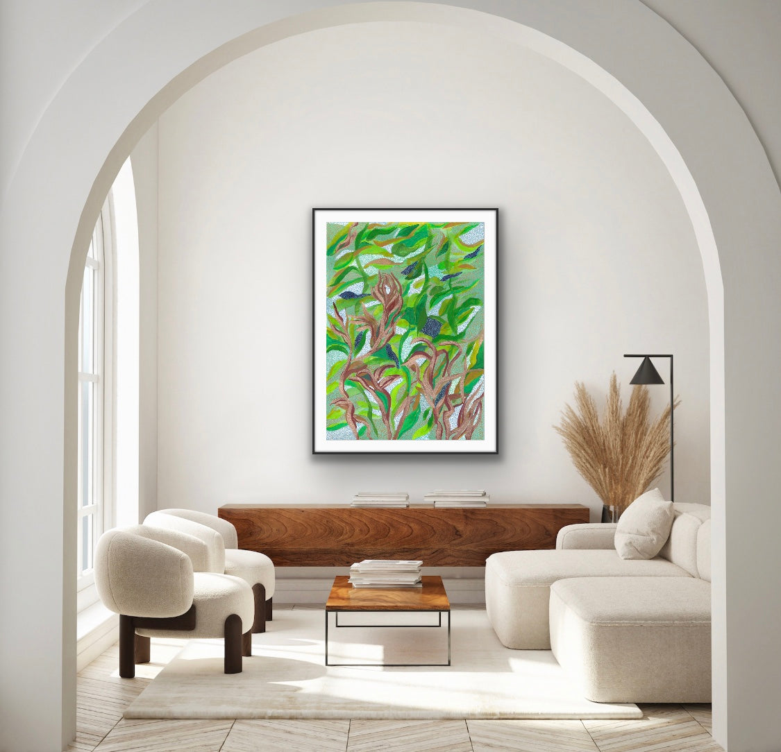 Printable wall art, Abstract - Sea Forest