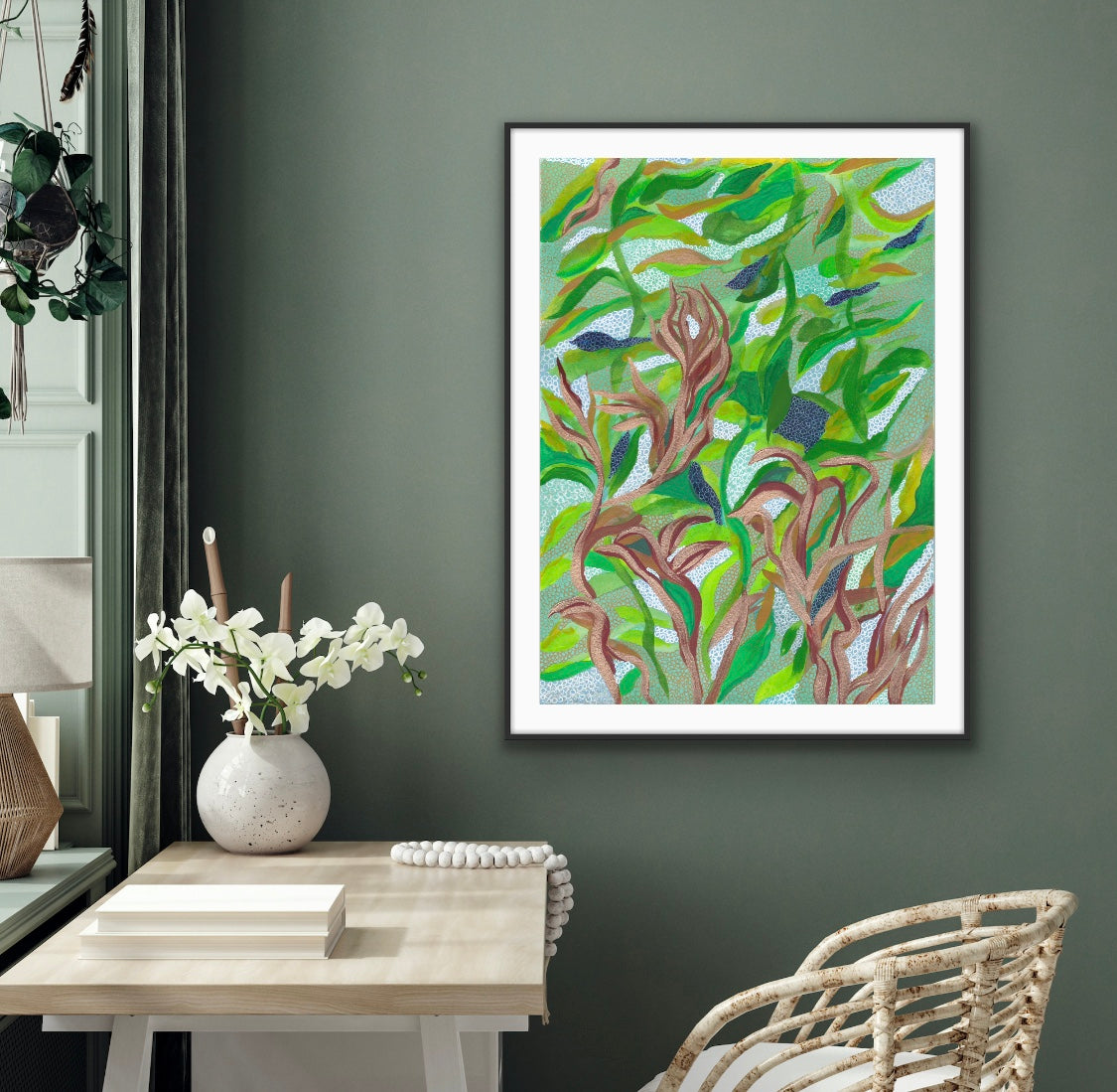 Printable wall art, Abstract - Sea Forest