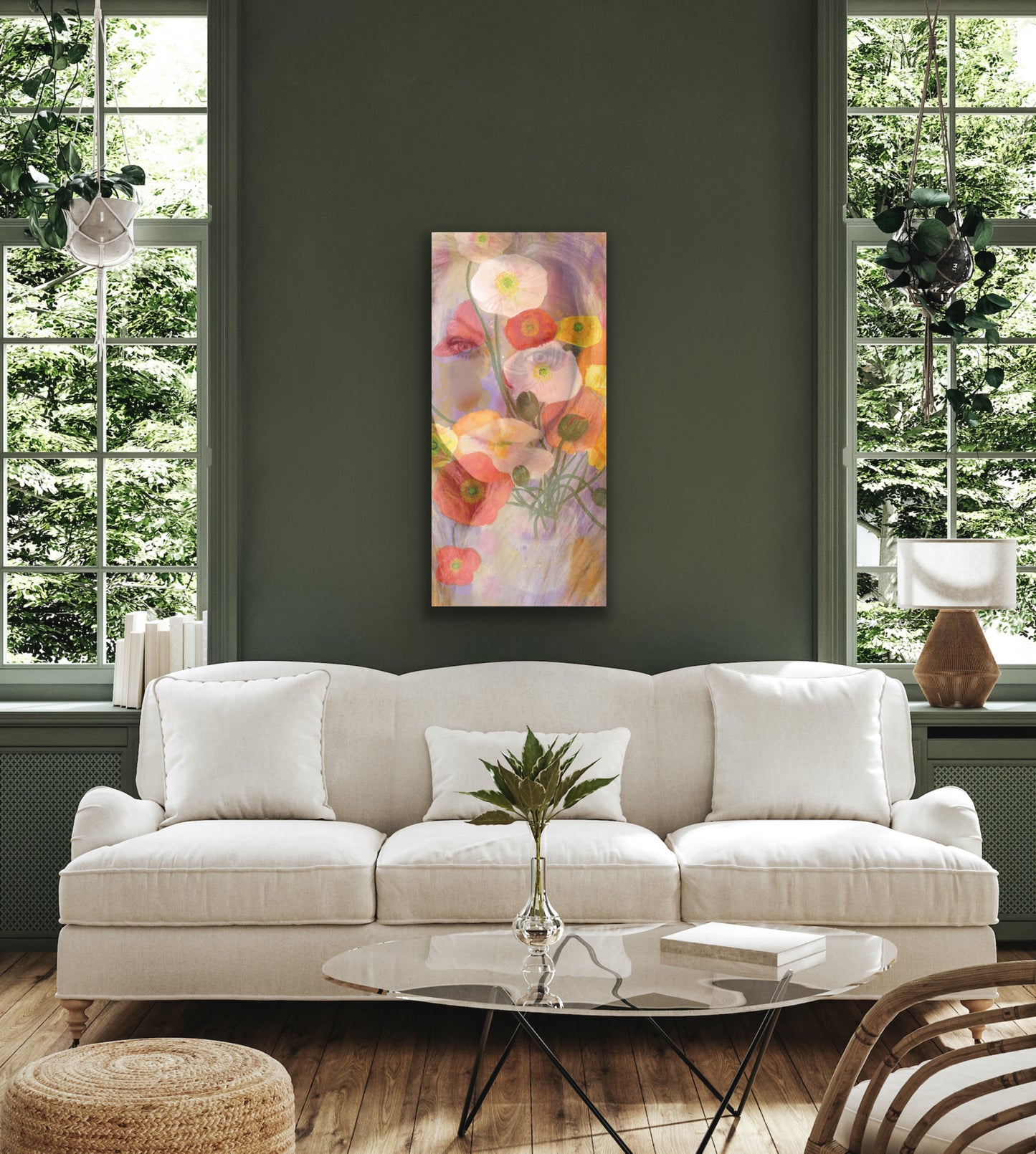 Wall Art Print - Abstract - Tall Poppy Two