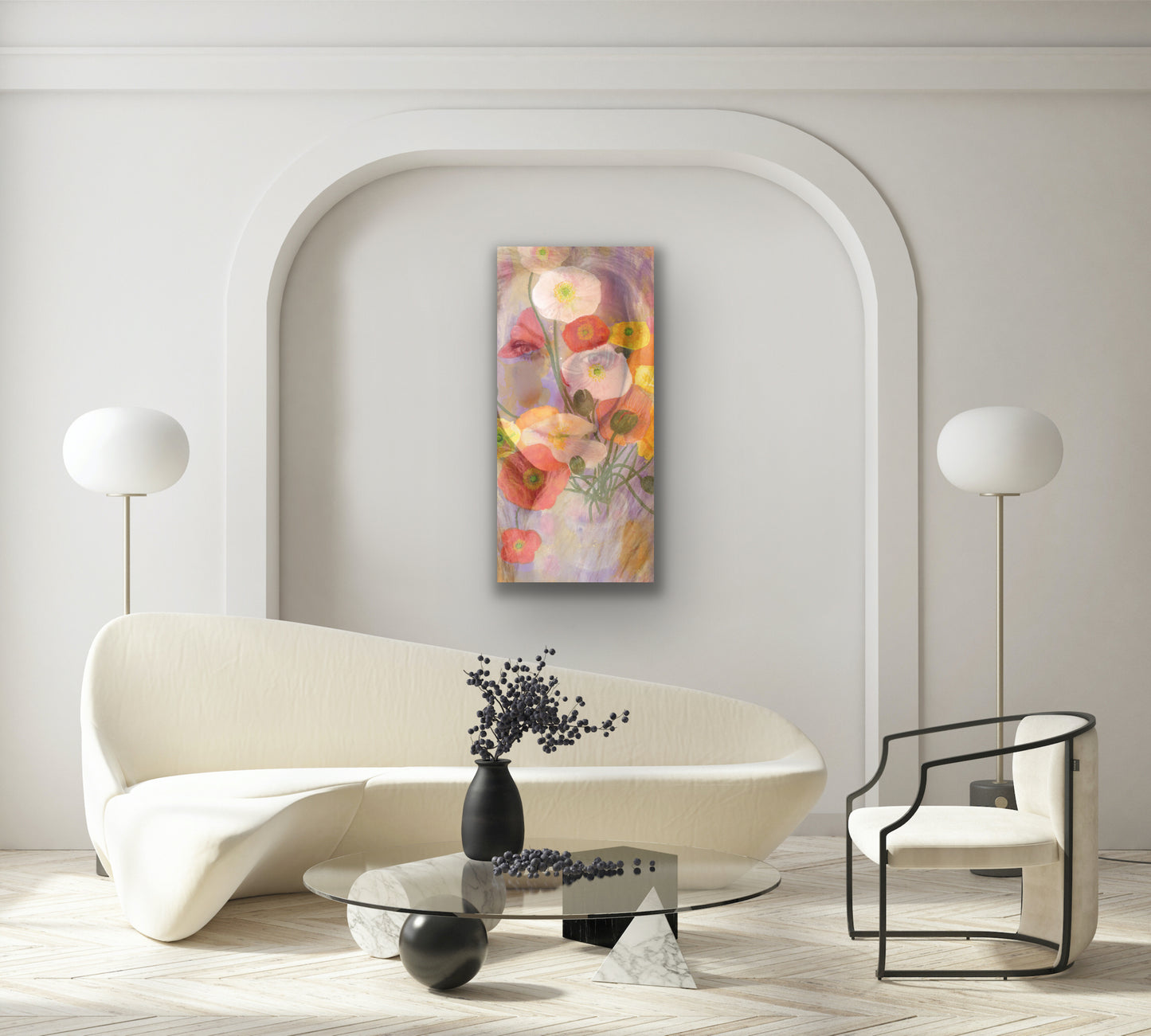 Wall Art Print - Abstract - Tall Poppy Two