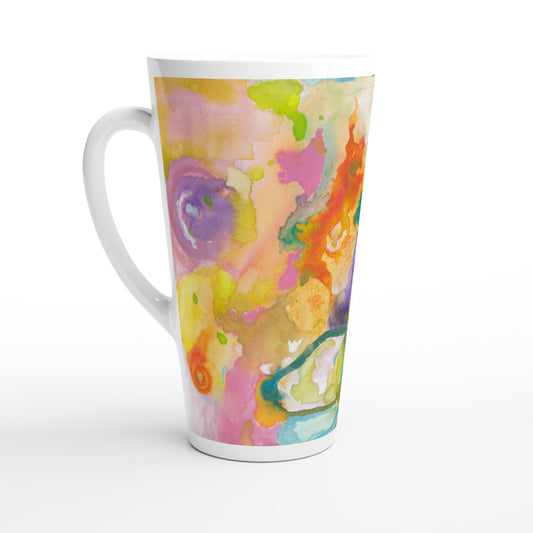 Ceramic Mug with Soft Abstract Watercolour Print